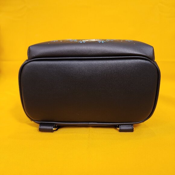 Loungefly Disney Alice In Wonderland Cameo Mini Backpack Glow In Dark Black NEW - Picture 10 of 12